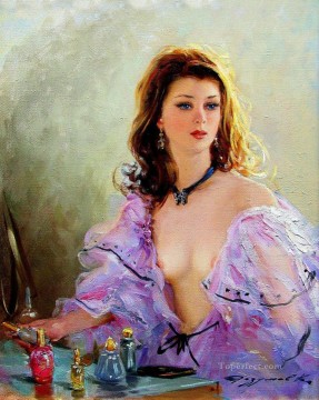 Women Painting - Pretty Lady KR 003 Impressionist